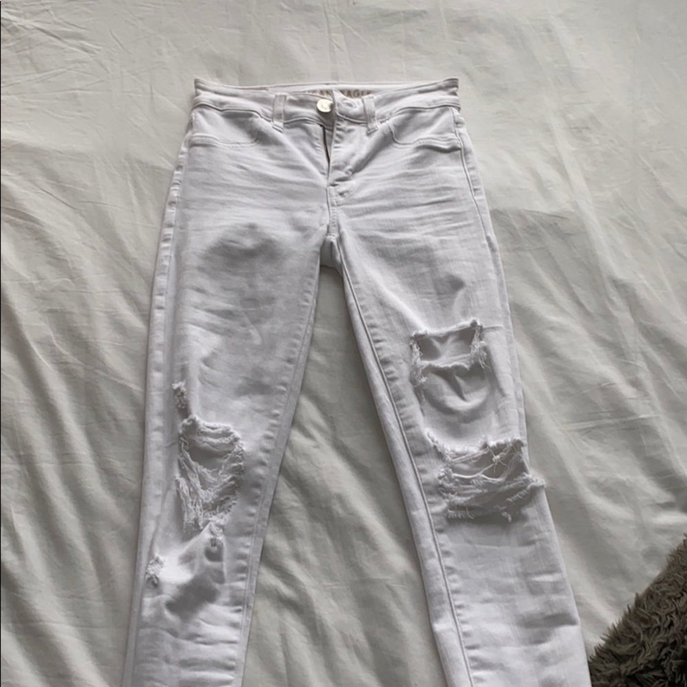Distressed jeans